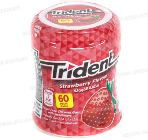 CHEWING GUM STRAWBERRY 60 PIECES TRIDENT