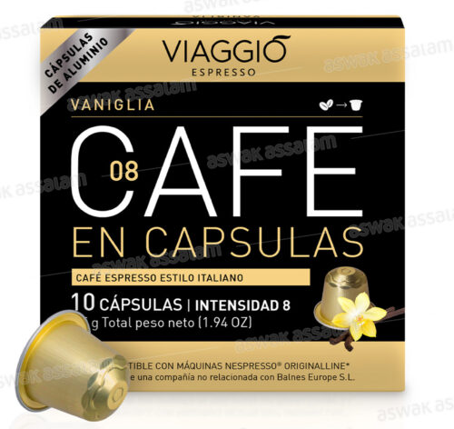 CAFÉ VANILLE INTENSITE 8 BOITE 10 CAPSULES VIAGGIO