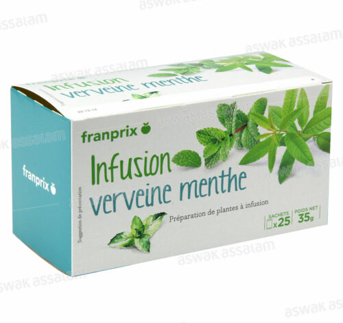 INFUSION VERVEINE MENTHE 25 SACHETS FRANPRIX