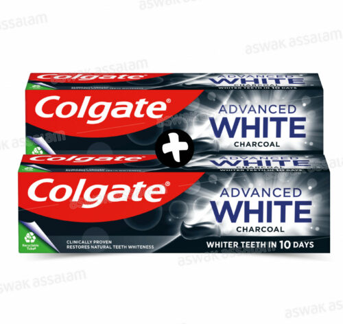 LOT DE 2 DENTIFRICES ADVANCED WHITE CHARBON COLGATE (-50% SUR LE 2EME)