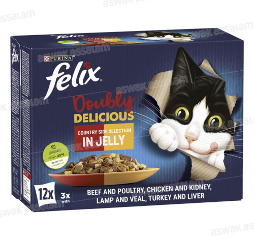 SELECTION DE LA CAMPAGNE EN GELEE POUR CHAT FELIX 12*85G PURINA