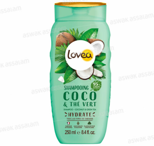 SHAMPOOING COCO ET THE VERT TOUS TYPES DE CHEVEUX 250ML LOVEA