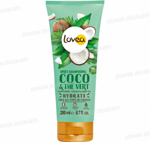 APRES-SHAMPOOING COCO ET THE VERT TOUS TYPES DE CHEVEUX 250ML LOVEA