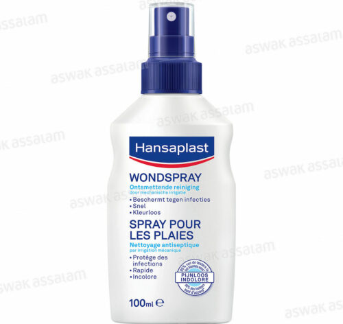 SPRAY NETTOYANT ANTISEPTIQUE INDOLORE POUR PLAIES 100ML HANSAPLAST