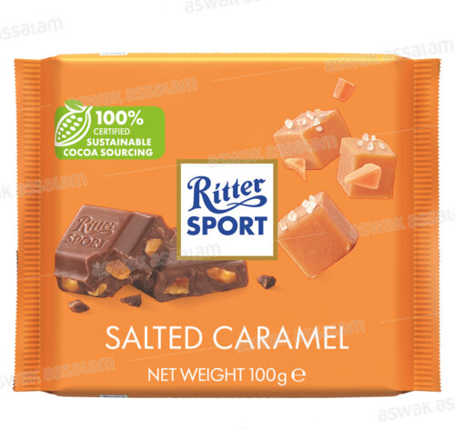 CHOCOLAT CARAMEL SALE 100G RITTER SPORT